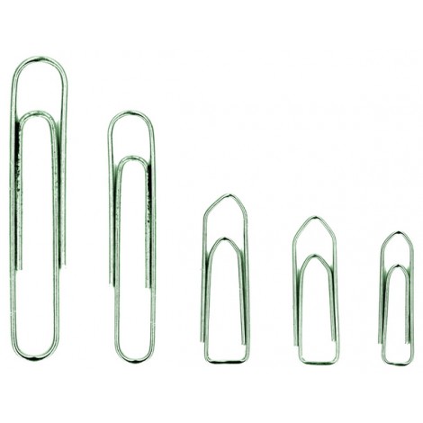 Siam 100 fermagli in metallo 59mm a punta tonda, formato n.6 - Prezzo singolo, ord. minimo 10pz - 3359