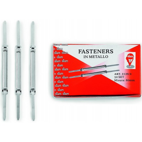 Siam Dorsini fermafogli - Fasteners in metallo, passo 8cm - 2139/2