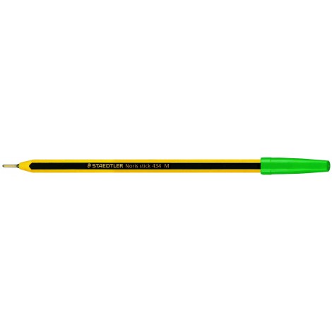 Staedtler 434 – Punta a sfera con lungo puntale in ottone e fusto esagonale, tratto 0,35mm, colore verde – 434 05M