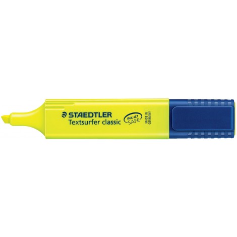 Staedtler Evidenziatore TEXTSURFER, punta a scalpello, tratto 5mm, colore giallo - 364-1