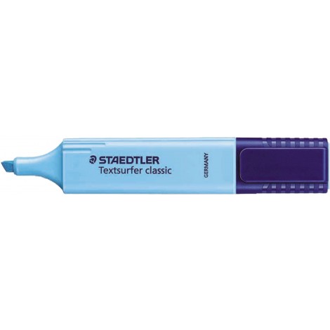 Staedtler Evidenziatore TEXTSURFER, punta a scalpello, tratto 5mm, colore blu - 364-3