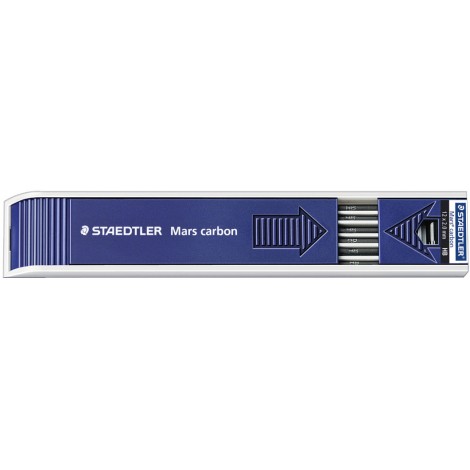 Staedtler Lumograph - Astuccio 12 mine, tratto 2mm, gradazione HB - 200-HB