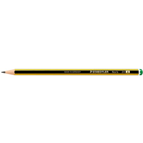 Staedtler Noris Matita in grafite con fusto esagonale, resistente alla rottura, gradazione 2H - Prezzo singolo, ord. minimo 12pz - 120-4
