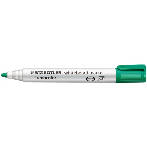 Staedtler Lumocolor 351-5 - Marcatore per lavagne con punta sintetica da 2mm, colore verde - Prezzo singolo, ord. minimo 10pz - 351-5