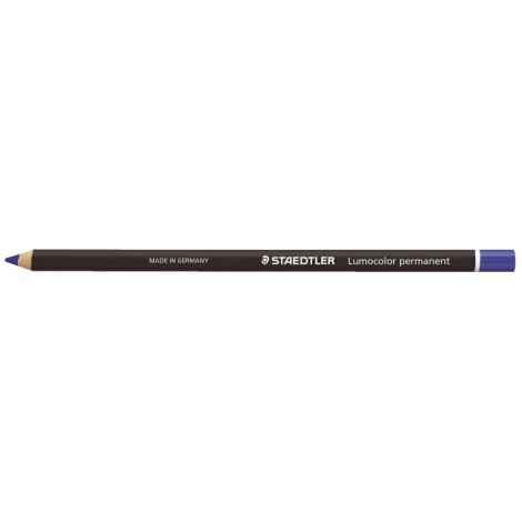 Staedtler Matita vetrografica per marcare in modo indelebile, mina morbida resistente all`acqua, colore blu - Prezzo singolo, ord. minimo 12pz - 108 20-3