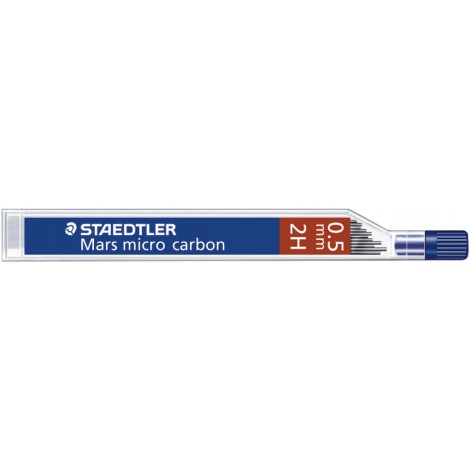 Staedtler Mars Micro – Astuccio 6 mine, tratto 0,5mm, gradazione 2H – 1pz – 250 05-2H