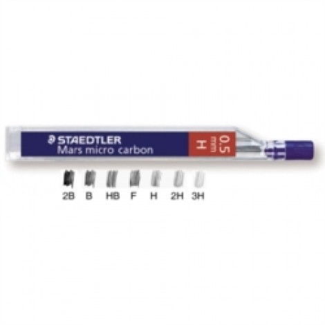 Staedtler Mars Micro – Astuccio 12 mine, tratto 0,5mm, gradazione H – 1pz – 250 05-H