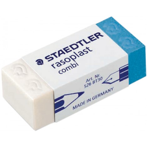 Staedtler Gomma RASOPLAST 526-BT-30, per matite, senza ftalati e lattice, 43x19x13mm - 526 BT30