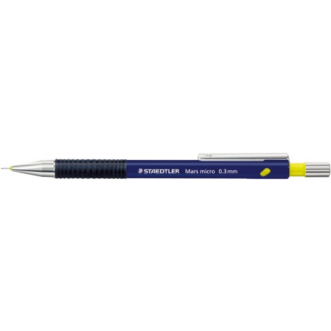 Staedtler Mars Micro 775 - Portamine con impugnatura in caucciu`, gommino sostituibile e puntale ad ago rientrante, tratto 0,3mm - Prezzo singolo, ord. minimo 10pz - 775 03