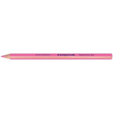 Staedtler Evidenziatore a matita TEXTSURFER DRY, tratto 4mm, colore rosa  – 128 64-23