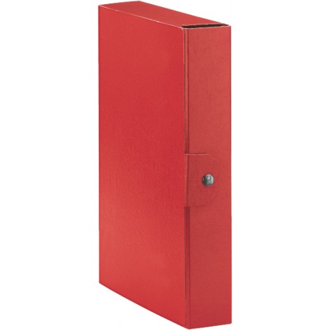 Esselte Eurobox – Scatola progetto chiusura a bottone, dorso 6cm, colore rosso – Prezzo singolo, ord. minimo 5pz – 390326160