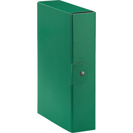 Esselte Eurobox – Scatola progetto chiusura a bottone, dorso 8cm, colore verde  – Prezzo singolo, ord. minimo 5pz – 390328180