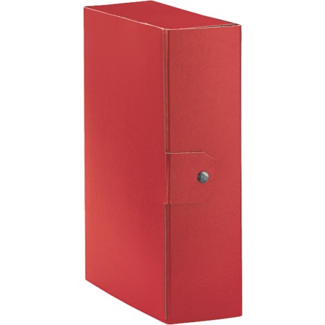 Esselte Eurobox – Scatola progetto chiusura a bottone, dorso 10cm, colore rosso – Prezzo singolo, ord. minimo 5pz – 390330160