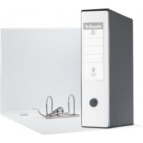 Esselte Registratore protocollo Eurofile G55 d.8 cm bianco dotato di foro di presa- 1pz - 390755040