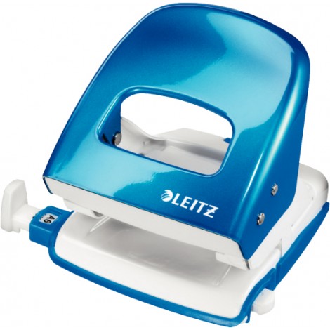 Leitz 5008 Nexxt – Perforatore 2 fori in metallo e plastica, passo 80mm, foro di Ø 5,5mm - 1pz - 50082236