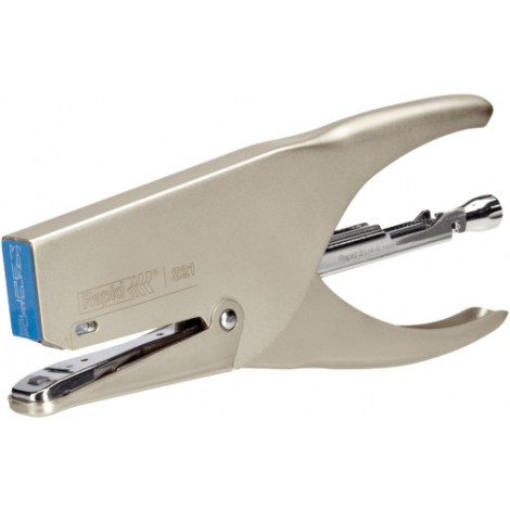 Rapid SuperFlatClinch S21 - Cucitrice a pinza in metallo, punto chiuso, caricamento posteriore, profondita` di cucitura 42mm, utilizza punti 21/4-6 - 1pz - 24812606