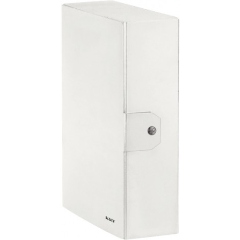 Leitz Wow Scatola archivio con chiusura a bottone, dorso 10cm, 25x35cm, colore bianco - Prezzo singolo, ord. minimo 5pz - 39680001