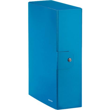 Leitz Wow Scatola archivio con chiusura a bottone, dorso 10cm, 25x35cm, colore blu – Prezzo singolo, ord. minimo 5pz - 39680036