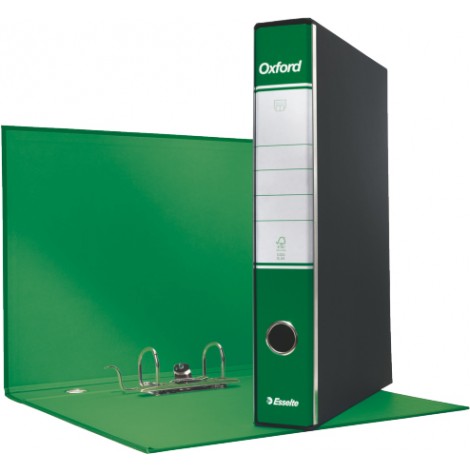Esselte Registratore commerciale Oxford G82 d. 5cm verde dotato di foro di presa – 1pz – 390782180