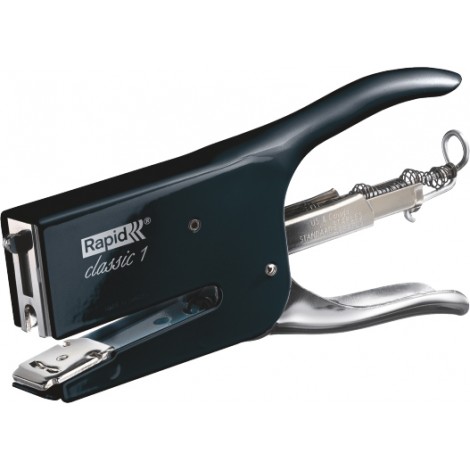 Rapid Classic K1 – Cucitrice a pinza in metallo, ribattitore regolabile, punto chiuso o aperto, caricamento posteriore, profondita` di cucitura 56mm, utilizza punti 24/6-8 - 1pz - 5000490