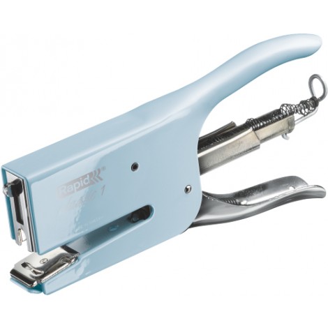 Rapid Retro Classic K1 – Cucitrice a pinza in metallo, ribattitore regolabile, punto chiuso o aperto, caricamento posteriore, profondita` di cucitura 56mm, utilizza punti 24/6-8 e 26/6-8 - 1pz - 5000492