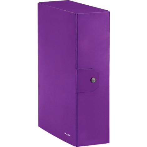 Esselte Wow – Scatola archivio con chiusura a bottone, dorso 10cm, colore viola – Prezzo singolo, ord. minimo 5pz – 39680062