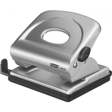 Rapid FMC25+ - Perforatore 2 fori in metallo, impugnatura bloccabile, passo 80mm, foro di Ø 5,5mm - 1pz - 21835502