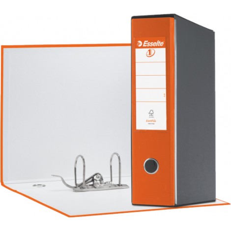 Esselte Registratore commerciale Eurofile G53 d.8 cm arancione dotato di foro di presa - 1pz - 390753200