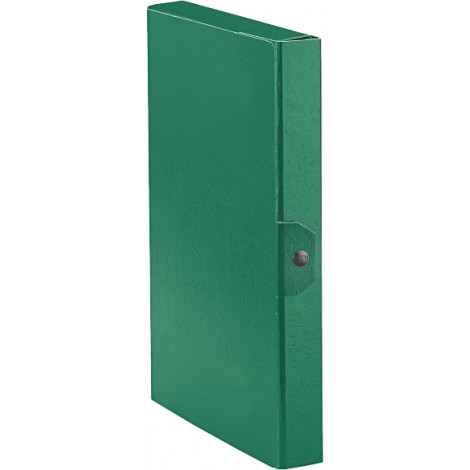 Esselte Eurobox – Scatola progetto chiusura a bottone, dorso 4cm, colore verde – Prezzo singolo, ord. minimo 5pz – 390324180
