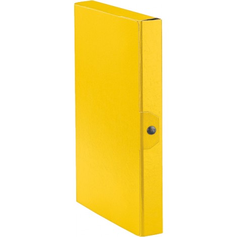 Esselte Eurobox – Scatola progetto chiusura a bottone, dorso 4cm, colore giallo – Prezzo singolo, ord. minimo 5pz – 390324090