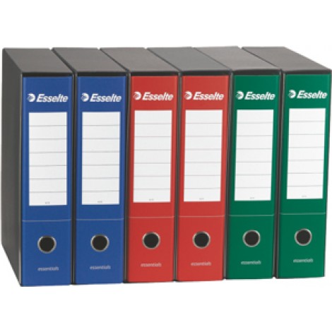 Esselte Registratore commerciale Essentials G73 d. 8cm blu dotato di foro di presa, 23x30cm  - 1pz