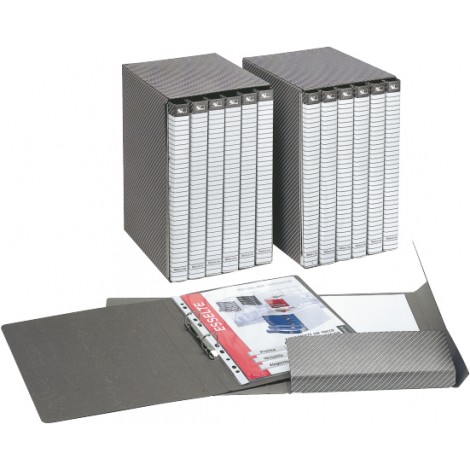 Esselte Cartella a 2 lembi Gruppo Delso Line 25x32cm d. 1,5cm grigio, formato 25x32cm - 6pz - 390956040
