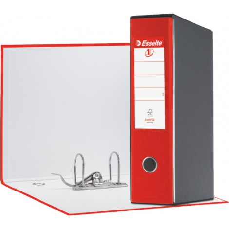 Esselte Registratore commerciale Eurofile G53 d.8 cm rosso dotato di foro di presa – 1pz – 390753160