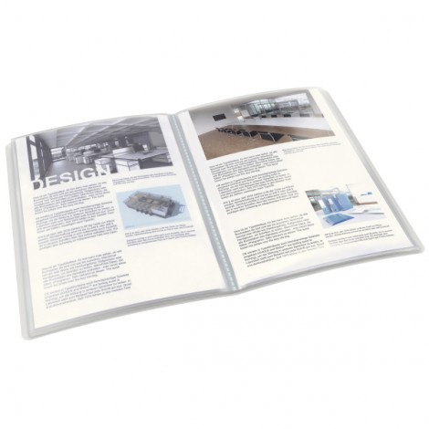 Esselte Portalistini personalizzabile in PPL con 80 buste, formato utile 22x30cm, finitura a buccia d`arancia- 1pz