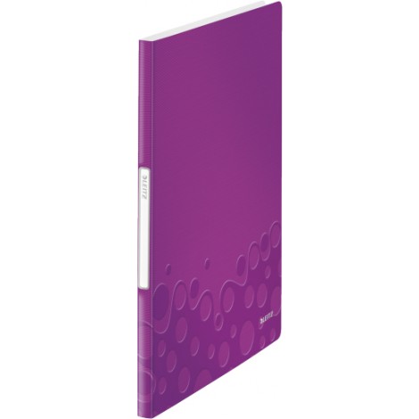 Leitz Portalistini WOW in PPL con 20 buste, formato 23x31cm, etichetta sul dorso, colore viola – 1pz – 46310062