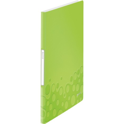 Leitz Portalistini WOW in PPL con 20 buste, formato 23x31cm, etichetta sul dorso, colore verde – 1pz – 46310154