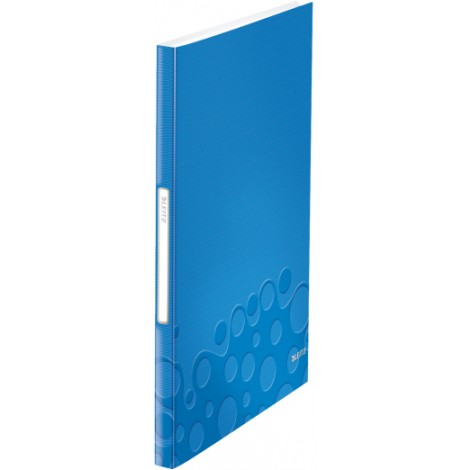 Leitz Portalistini WOW in PPL con 40 buste, formato 23x31cm, etichetta sul dorso, colore blu - 1pz - 46320136