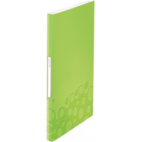 Leitz Portalistini WOW in PPL con 40 buste, formato 23x31cm, etichetta sul dorso, colore verde – 1pz – 46320154