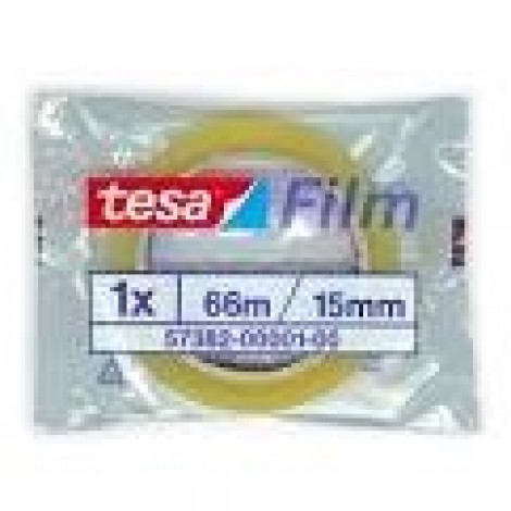 Tesafilm – Nastro adesivo standard con supporto in PP, senza solventi, 15mm x 66m, colore trasparente - Prezzo singolo, ord. minimo 10pz - 57382-00001-02