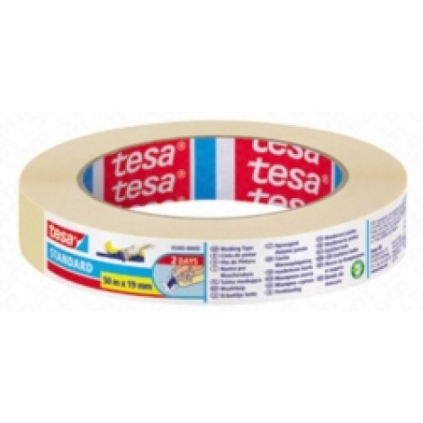 Tesa Nastro per schermatura in carta semi-crespata, rimovibile senza residui, 30mm x 50m, colore beige - Prezzo singolo, ord. minimo 10pz - 05087-00000-03