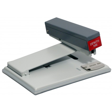 Zenith 502 - Cucitrice da tavolo in metallo e plastica ABS, punto chiuso, aperto o semiaperto, caricamento superiore, profondita` di cucitura 108mm, utilizza punti 24/6-8 e 26/6-8 - 1pz - 205021067