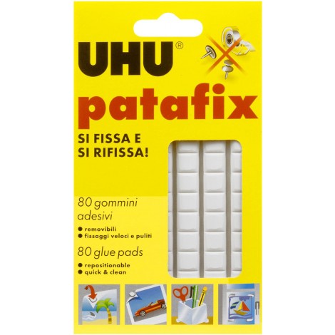 UHU Patafix - Gommini adesivi modellabili e flessibili, riutilizzabili - 1pz - 64792