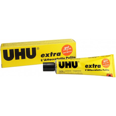 UHU Extra - Adesivo istantaneo universale - Colla attaccatutto, 31ml - 1pz - 7000027
