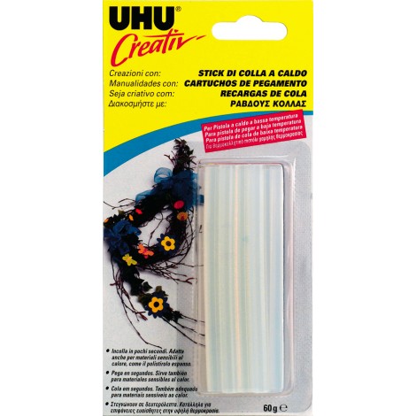 UHU Refill - Stick colla a caldo, 60gr Ø 7mm - 1pz - 44181