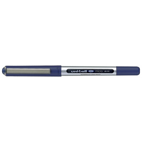 Osama Ball Eye - Penna roller ad inchiostro liquido con finestra per il controllo del livello di consumo, tratto 0,5mm, colore blu - Prezzo singolo, ord. minimo 12pz - M UB150 B