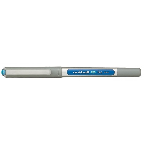 Osama Ball Eye – Penna roller ad inchiostro liquido con finestra per il controllo del livello di consumo, tratto 0,7mm, colore azzurro – Prezzo singolo, ord. minimo 12pz – M UB157 AZ