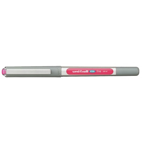 Osama Ball Eye – Penna roller ad inchiostro liquido con finestra per il controllo del livello di consumo, tratto 0,7mm, colore rosa – Prezzo singolo, ord. minimo 12pz – M UB157 RA