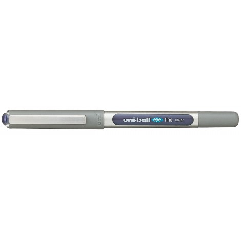 Osama Ball Eye – Penna roller ad inchiostro liquido con finestra per il controllo del livello di consumo, tratto 0,7mm, colore viola – Prezzo singolo, ord. minimo 12pz – M UB157 VI