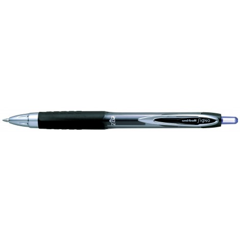 Osama Ball Signo - Penna a sfera con clip in metallo e grip in gomma antiscivolo, asciugatura rapida e formulazione anti-truffa, tratto 0,7mm, colore blu - Prezzo singolo, ord. minimo 12pz - M UM207 B