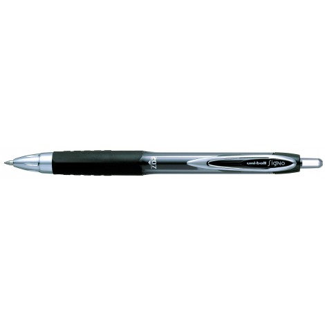 Osama Ball Signo – Penna a sfera con clip in metallo e grip in gomma antiscivolo, asciugatura rapida e formulazione anti-truffa, tratto 0,7mm, colore nero – Prezzo singolo, ord. minimo 12pz – M UM207 N